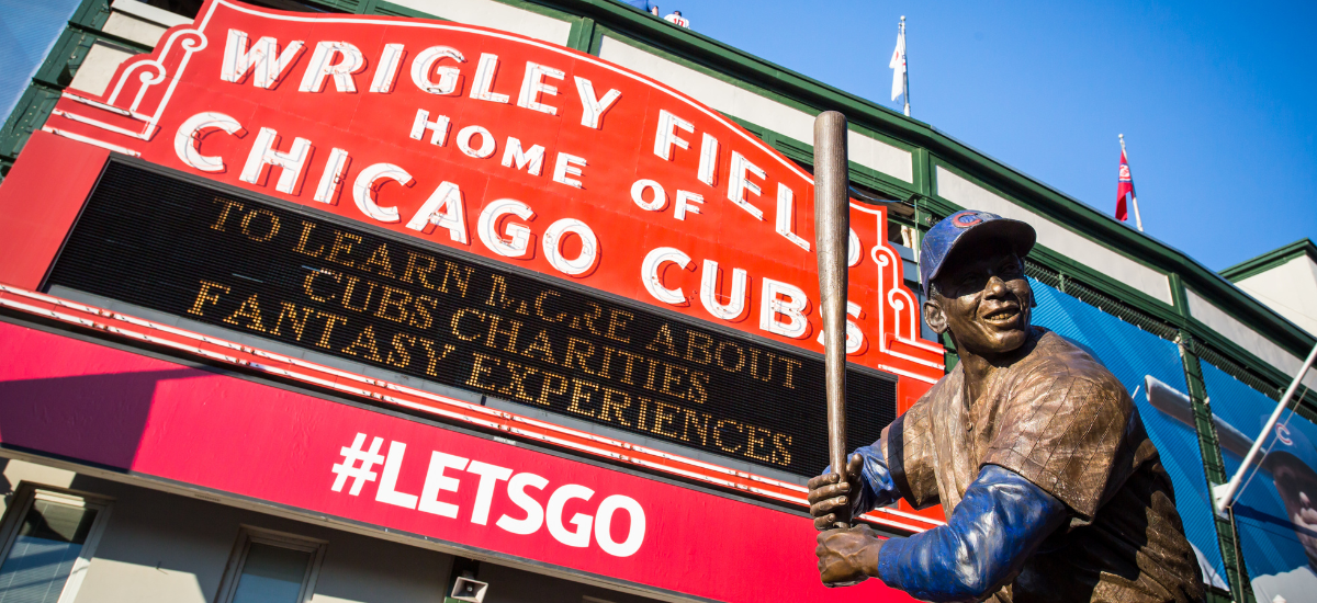 Chicago Cubs Walking Bear 12 Steel Sign